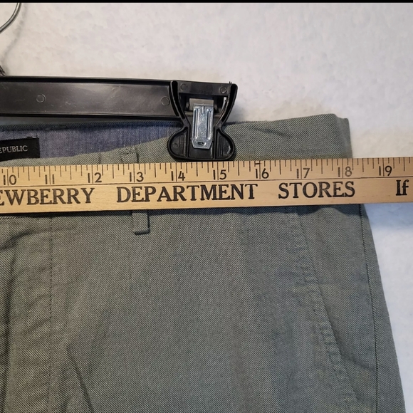 Banana Republic Kentfield Pants Brown Slim Fit Flat Front 100% Cotton - Picture 9 of 11